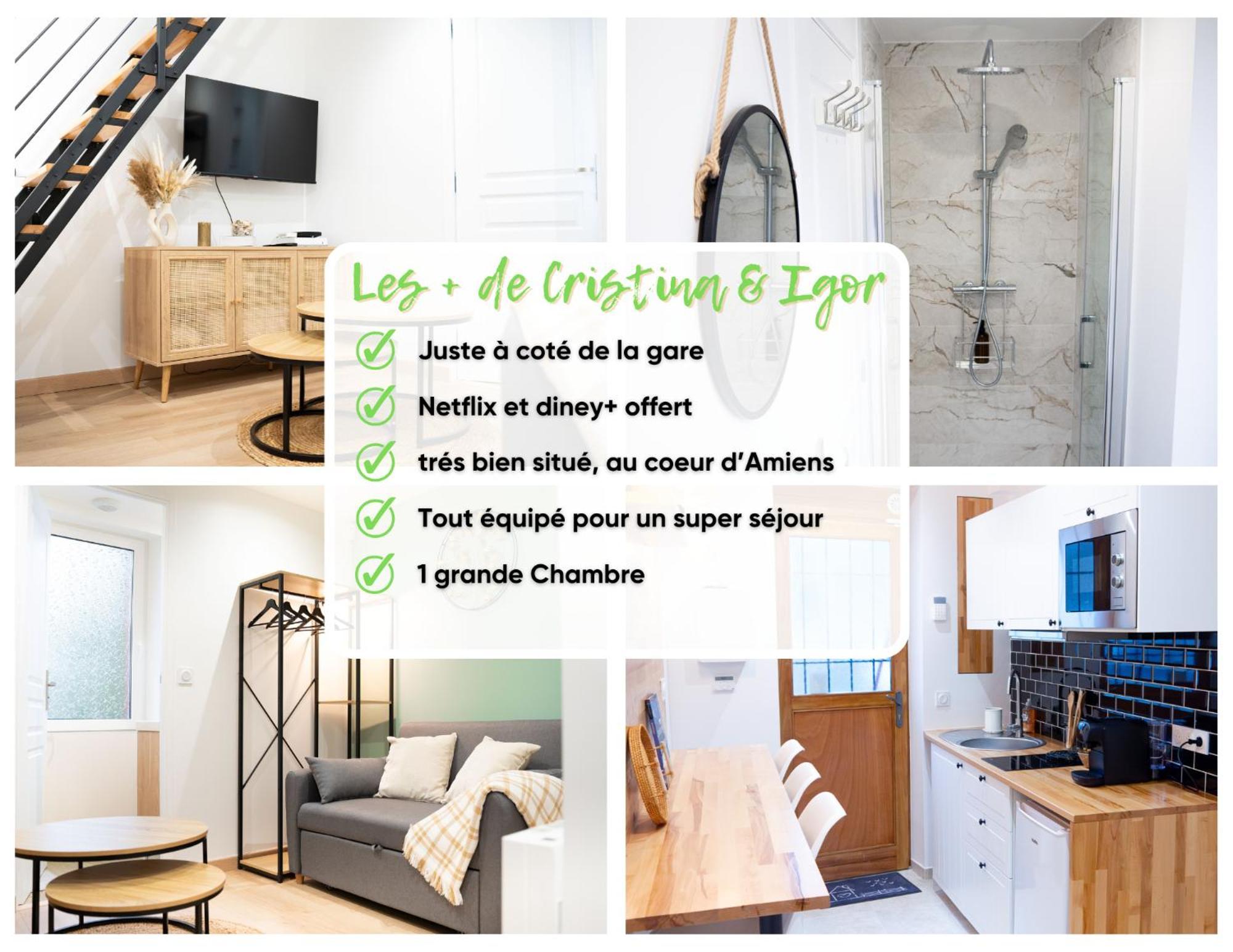 Maison Cosy Centre Gare Amiens Eksteriør bilde